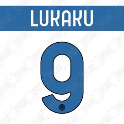 Lukaku 9 (Official Inter Milan 2020/21 4th Club Name and Numbering)